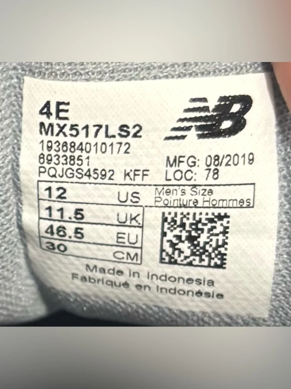 New Balance 517V2 Gray Mesh Athletic Sneakers Shoes